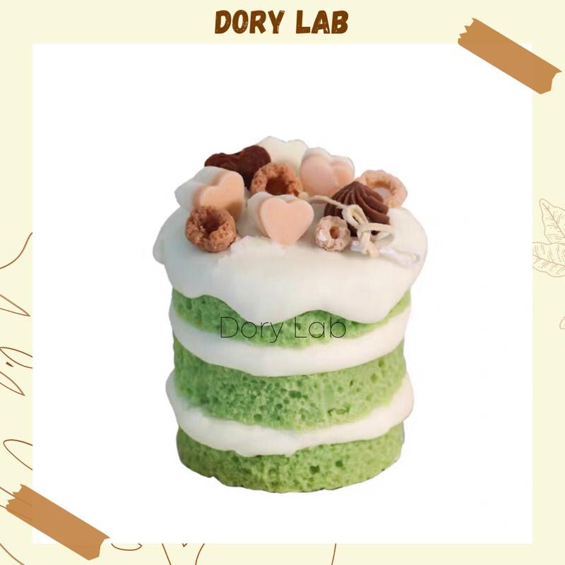 Nến Thơm Bánh Kem Mix Topping Tinh Dầu Thiên Nhiên - Dory Lab