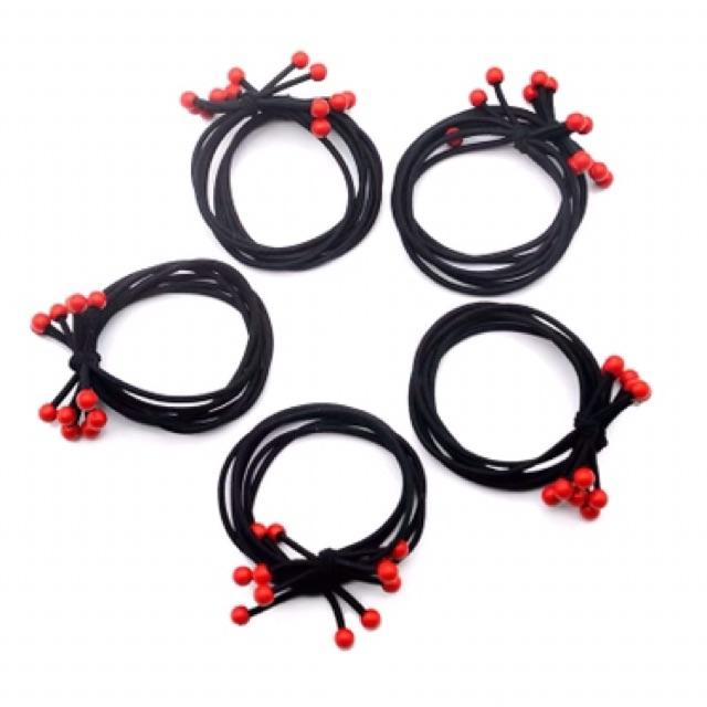 Dây buộc tóc - vòng tay 3 vòng dây chắc chắn phối hạt xinh xắn trẻ trung sành điệu