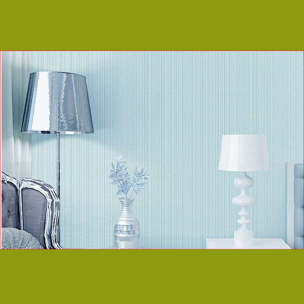 5M dài ngang 60cm giấy dán tường xanh nước biển nhạt, có keo sẵn, có thể lau được khi bẩn, chất liệu dày dặn