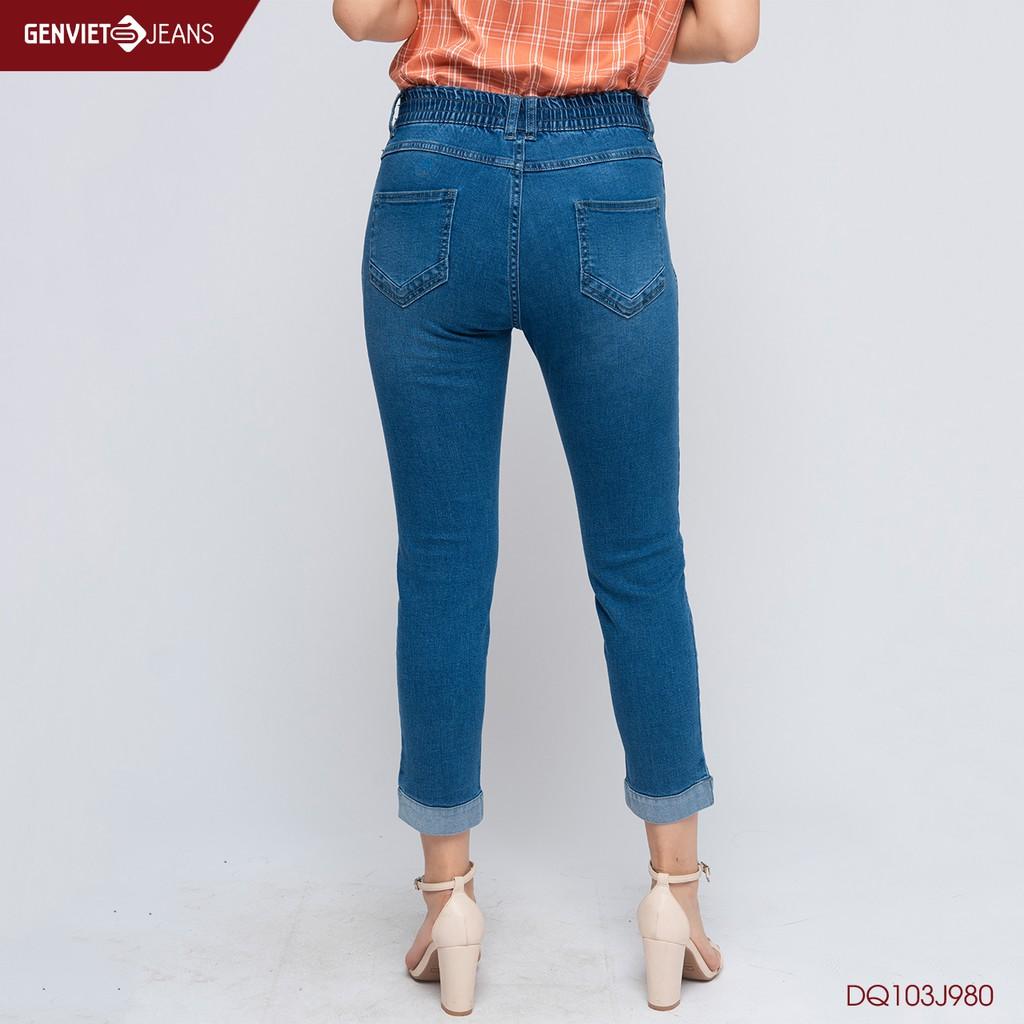 Quần dài jeans nữ DQ103J980 GENVIET