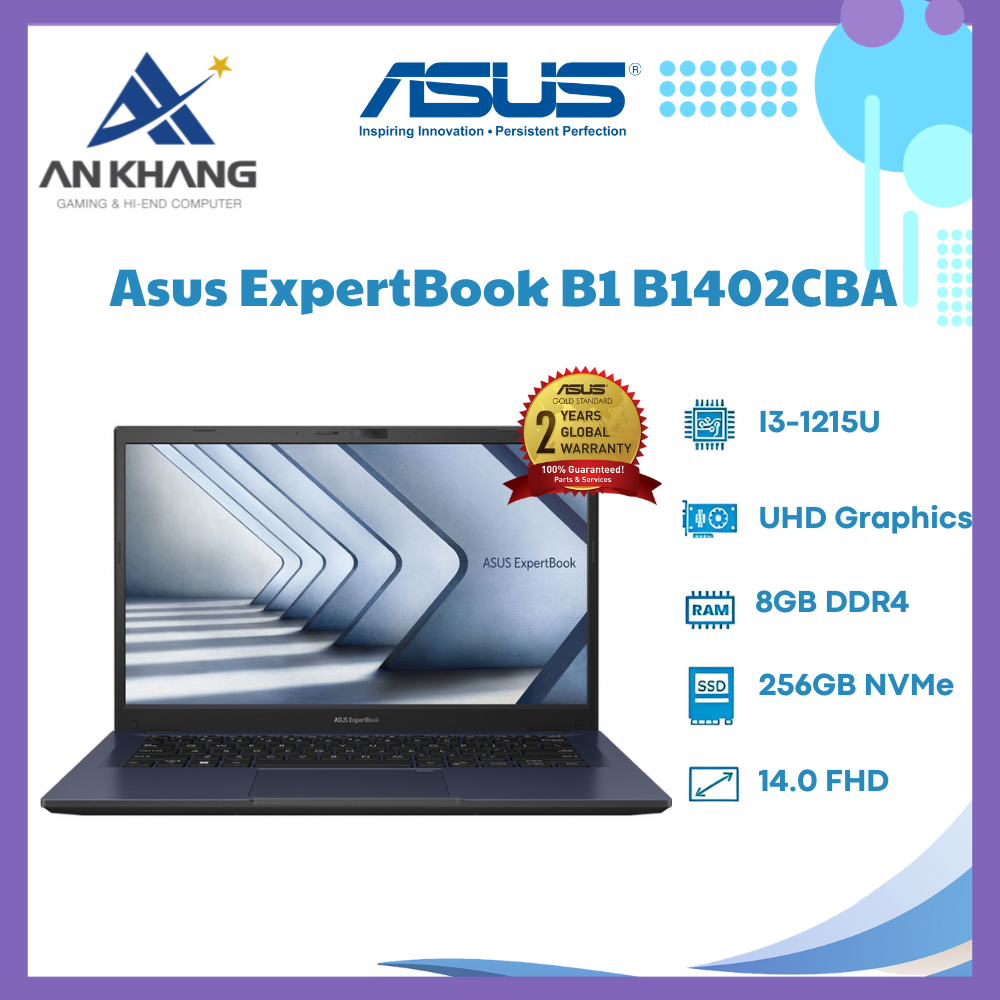 Laptop Asus ExpertBook B1402CBA-EK0725W - Hàng Chính Hãng - Bảo Hành 12 Tháng