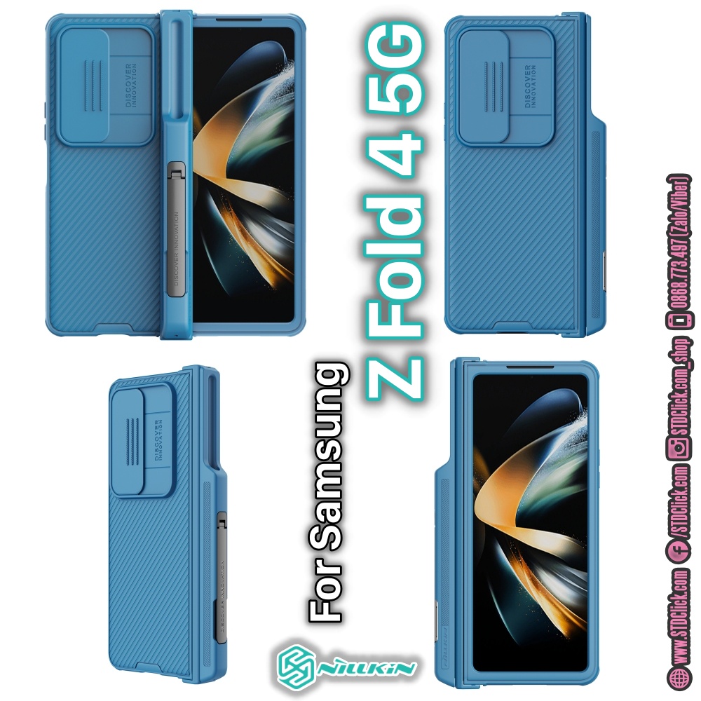 ỐP LƯNG DÀNH CHO ĐIỆN THOẠI SAMSUNG Z FOLD 4 5G NILLKIN CAMSHIELD PRO BẢO VỆ CAMERA KÈM KHAY BÚT