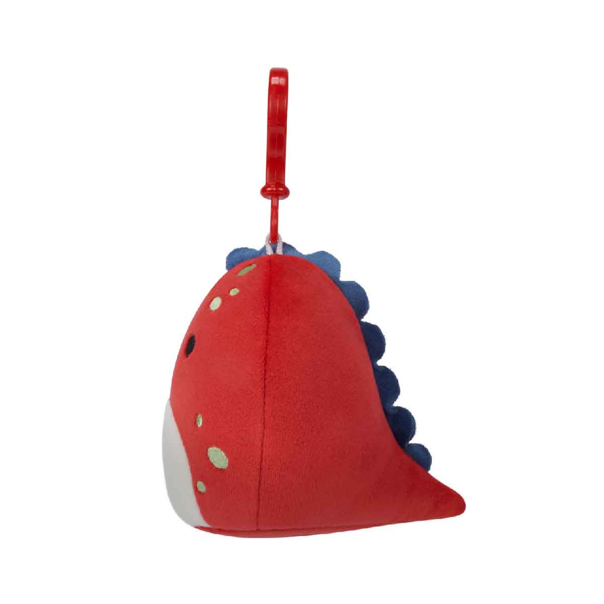 Đồ Chơi Móc Khoá 3.5 Inch Dolan - Red Dino SQUISHMALLOWS SQCP00218