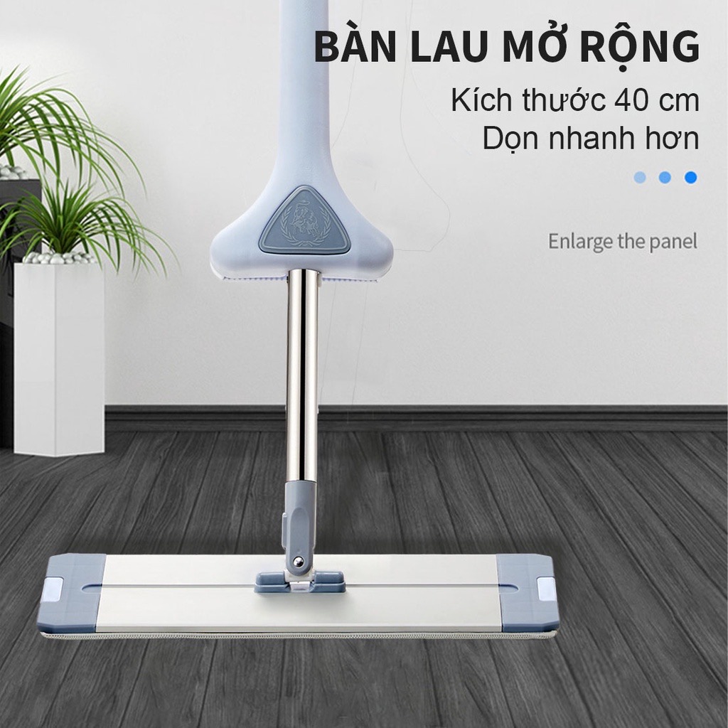 Chổi Lau Nhà Xoay 360 Độ Tự Vắt Cho Sàn có diện tích lớn