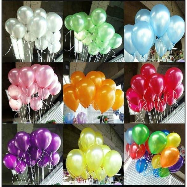 Combo 50 Bong Bóng Nhũ - Bong bóng trang trí sinh nhật - Smart Baby