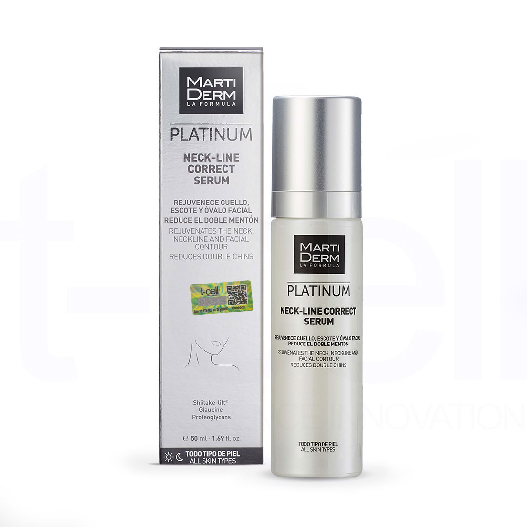 Tinh Chất Làm Săn Chắc &amp; Trẻ Hoá Da Vùng Cổ - MartiDerm Platinum Neck Line Correct Serum (50ml)