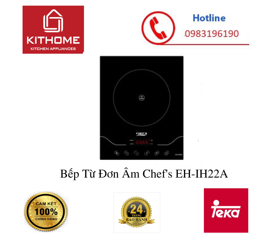 Bếp Từ Đơn Âm Chef's EH-IH22A - Hàng chính hãng