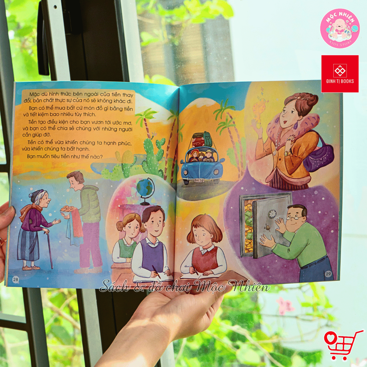Sách - Kỹ năng quản lý tài chính đầu đời cho trẻ - Kiếm tiền thông minh, tiêu tiền đúng cách - Đinh Tị Books