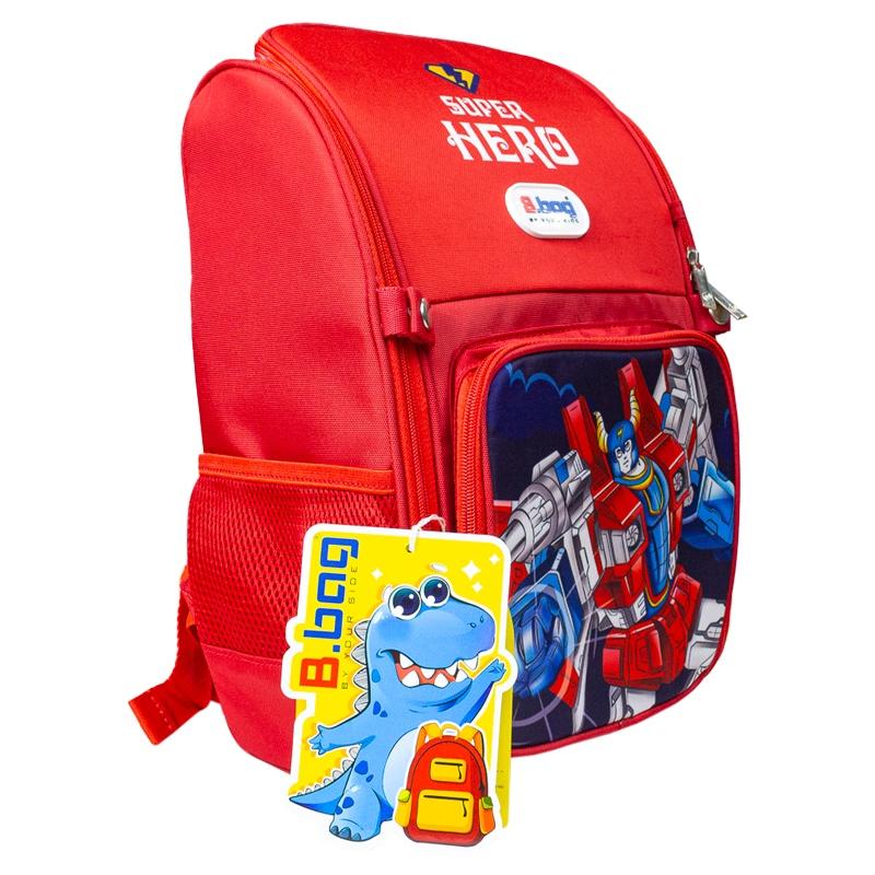 Balo B.bag Chống Gù Adventure Box-Super Hero B-12-114 Đỏ