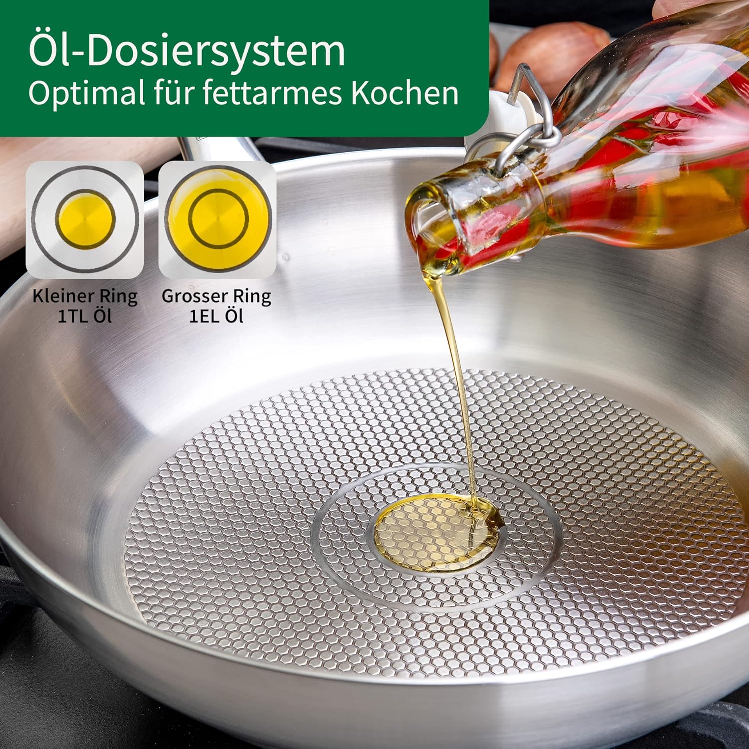 Chảo Inox FACKELMANN Chefkoch Munich Hàng chính hãng