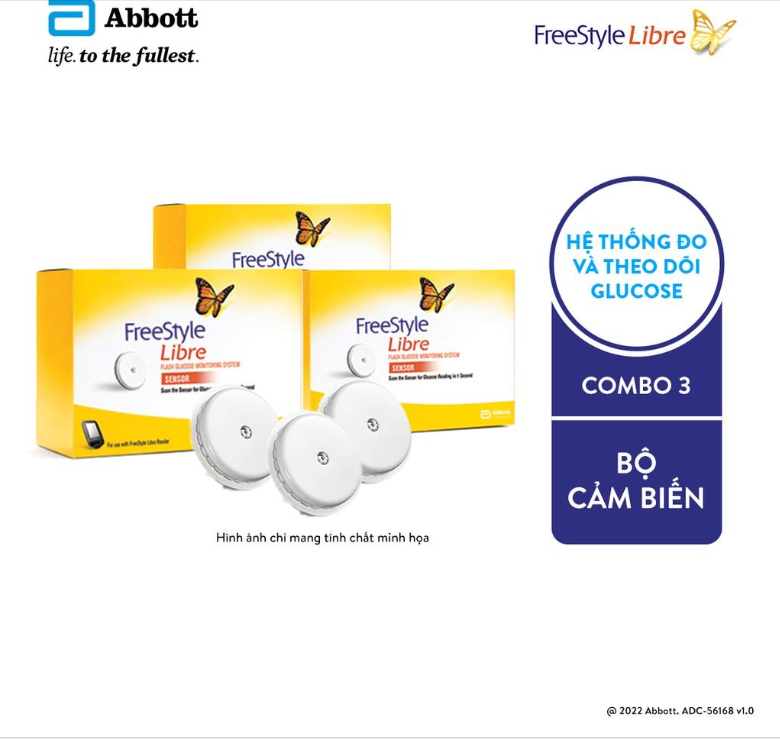 Combo 3 cảm biến FreeStyle Libre (LƯU Ý: Phải sử dụng cùng với đầu đọc cầm tay FreeStyle Libre) t