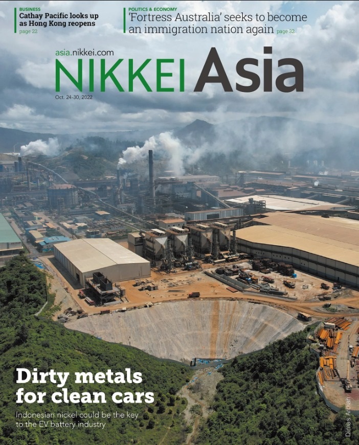 Nikkei Asia - 2022: DIRTY METALS FOR CLEAN CARS - 42.22 tạp chí kinh tế nước ngoài, nhập khẩu từ Singapore