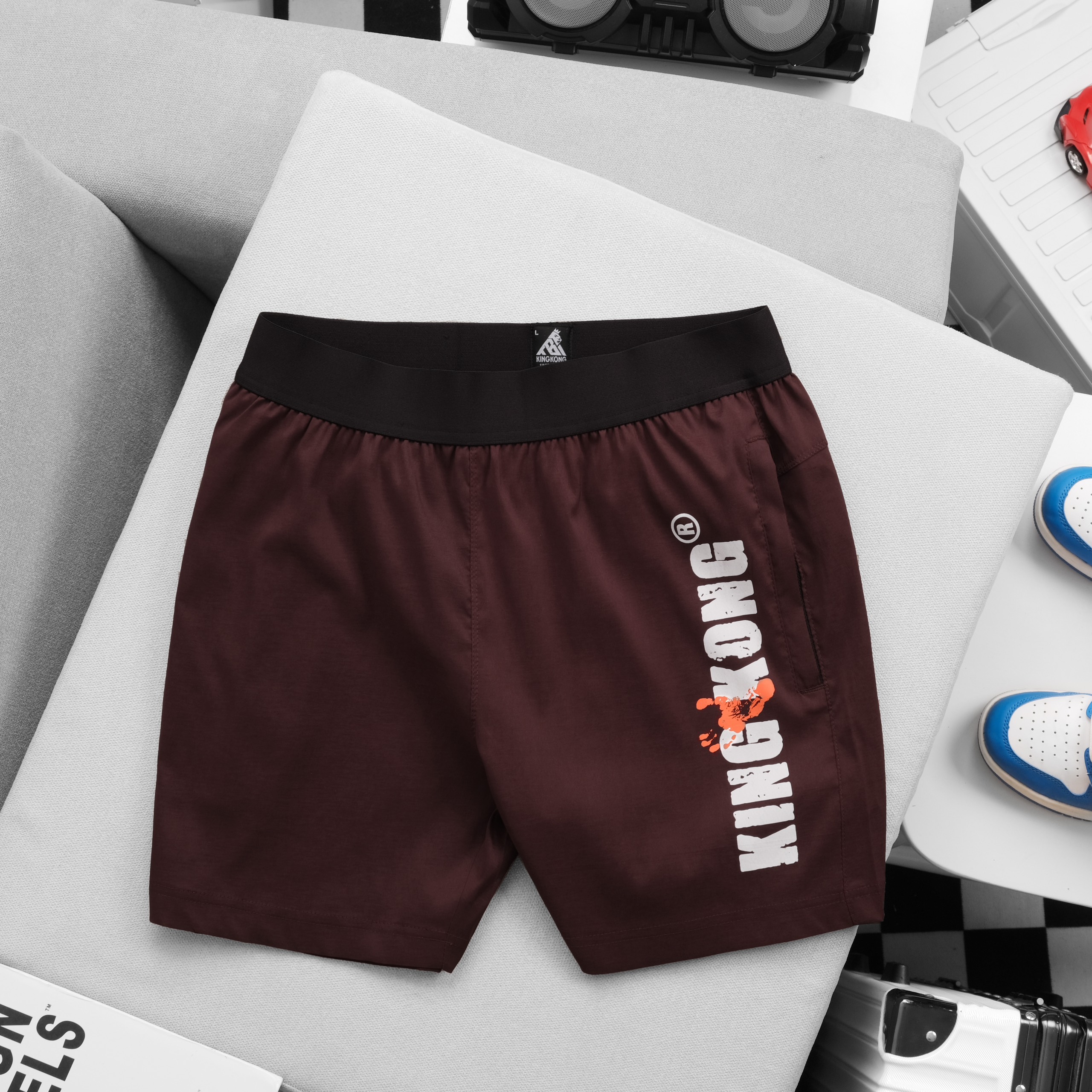 [Mẫu Mới T7] Quần Short Dù Thể Thao Siêu Co Giãn Thoải Mái - Local Brand KINGKONG SPORT WEAR