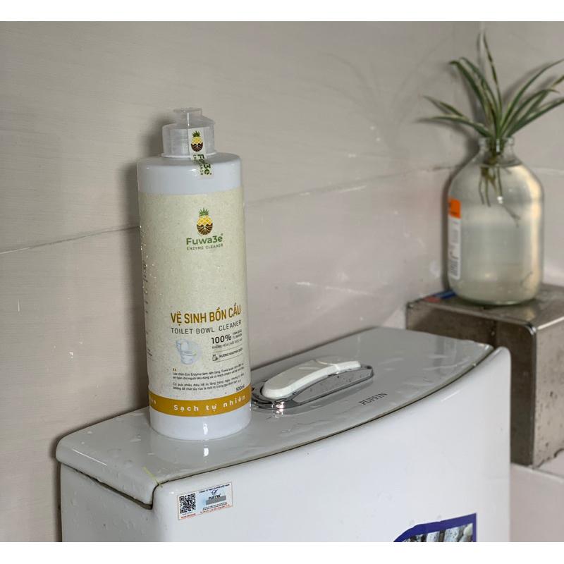 Vệ sinh bồn cầu thiên nhiên FUWA3e Organic Enzyme sinh học sạch khuẩn an toàn hương tinh dầu khuynh diệp 500ML