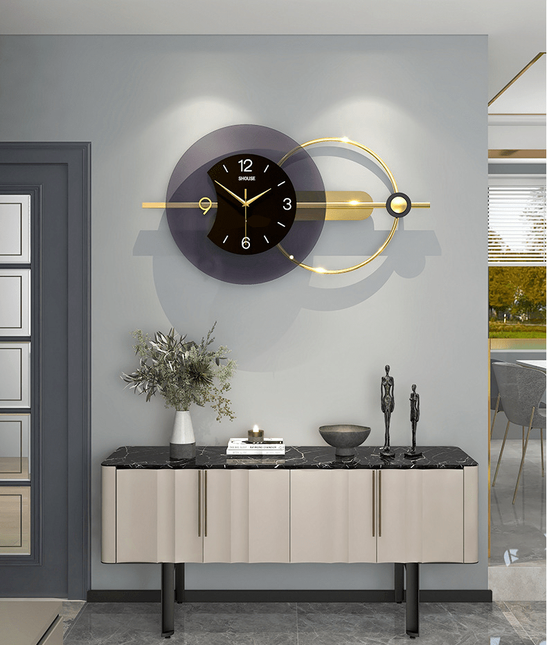 Đồng Hồ Treo Tường Kim Trôi Trang Trí Nội Thất Decor EA03 hiện đại cao cấp cỡ lớn phòng khách