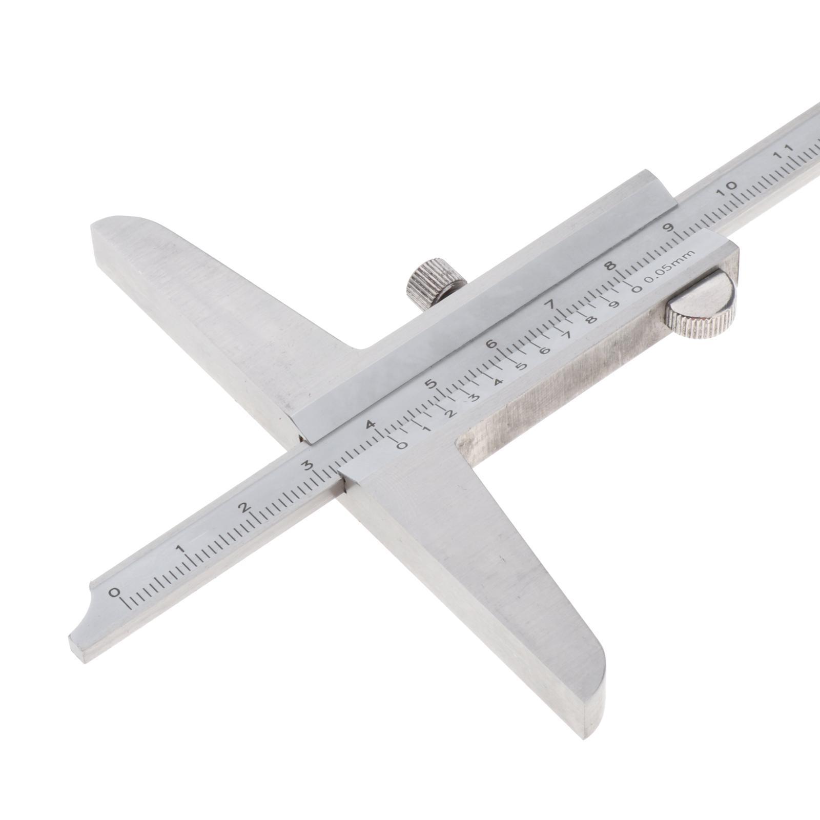 Stainless Steel Vernier Depth Gauge Gage Vernier Caliper 150mm 200mm 300mm