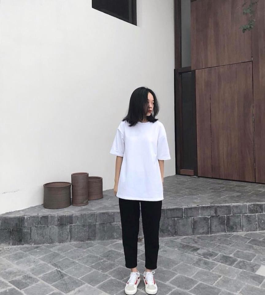 Set quần kaki basic và áo Oversize tee