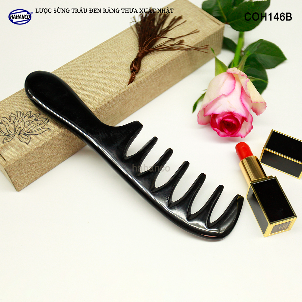 Lược Sừng massage đầu giúp lưu thông máu COH146 - Lược răng thưa - Chăm sóc sức khỏe