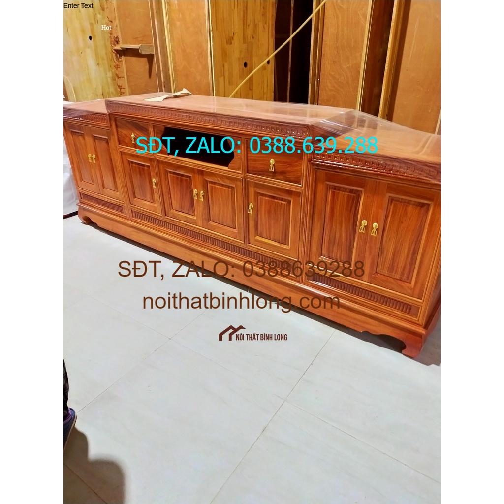 Tủ tivi gỗ gõ 2m4