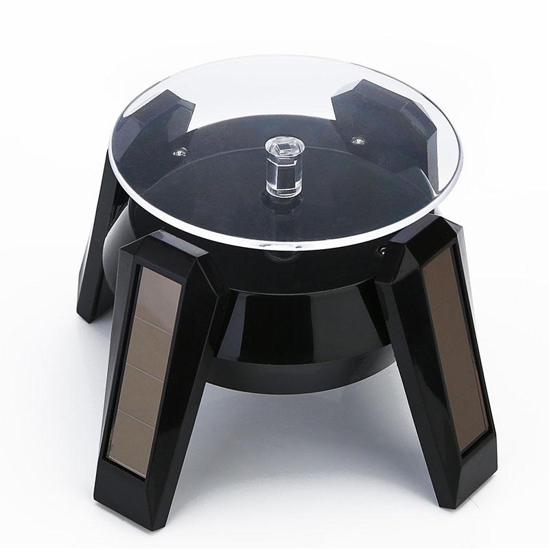 Đế Xoay 4 Chân Trưng Bày Trang Sức Năng Lượng Mặt Trời Có Đèn LED