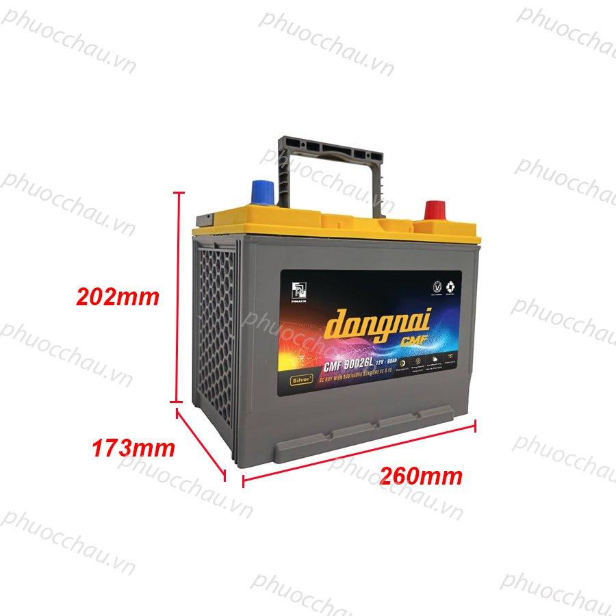 Ắc Quy Dong Nai CMF 90D26L (12V80Ah)