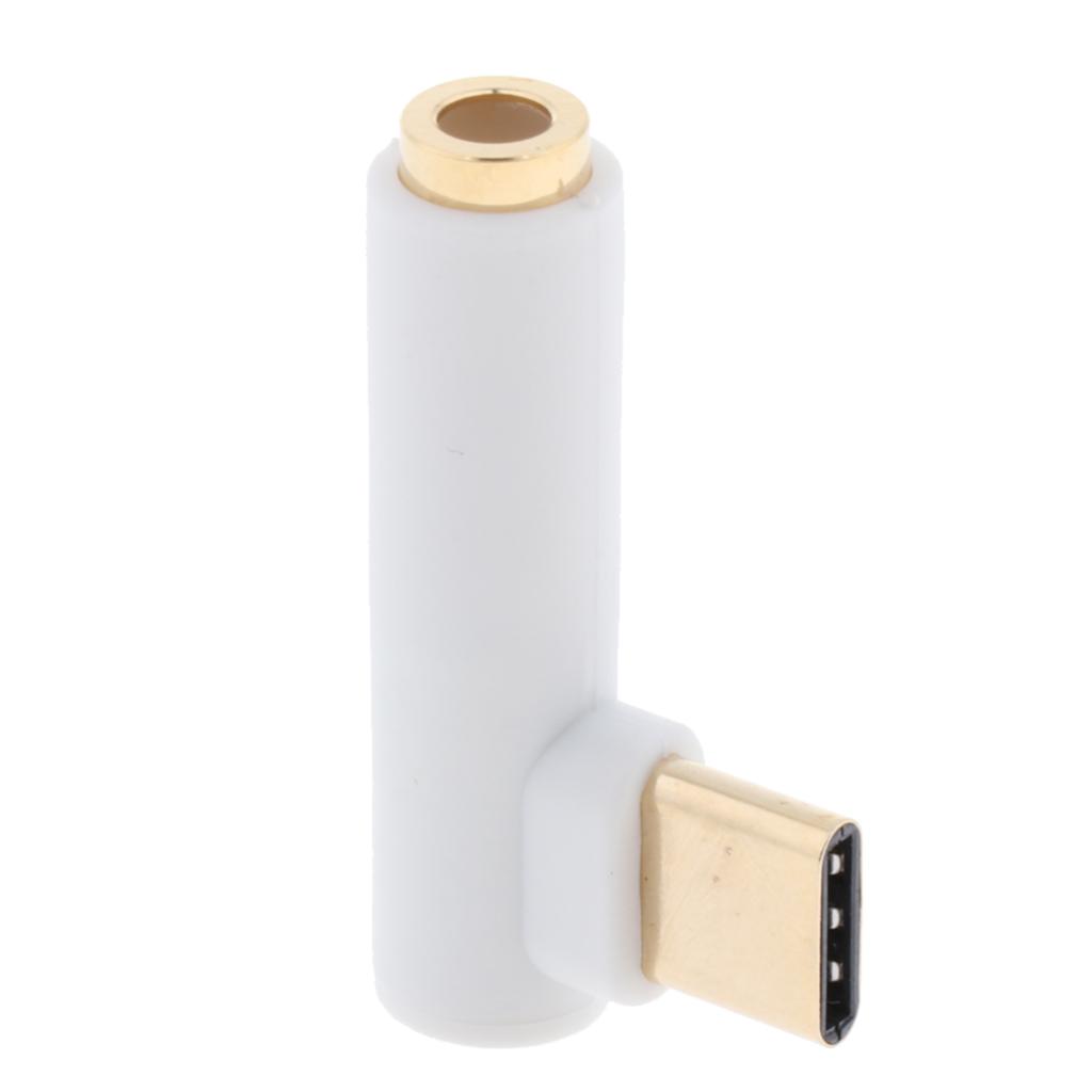 USB C to 3.5mm Audio Adapter, Male to Female Aux Microphone Connector for Xiaomi