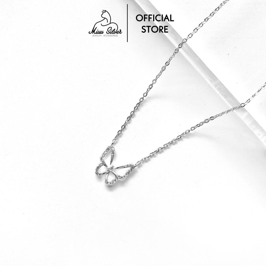 Dây chuyền bạc Miuu Silver, vòng cổ nữ mặt hồ điệp xinh xắn Butterfly Necklace