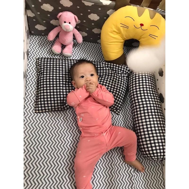 BỘ DÀI TAY CÀI LỆCH SỢI TRE