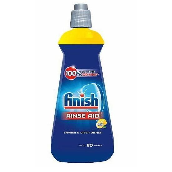 Combo rửa bát Finish: Hộp All In One 90 viên, Muối 1.5kg, Nước làm bóng 400ml - Nhập khẩu EU