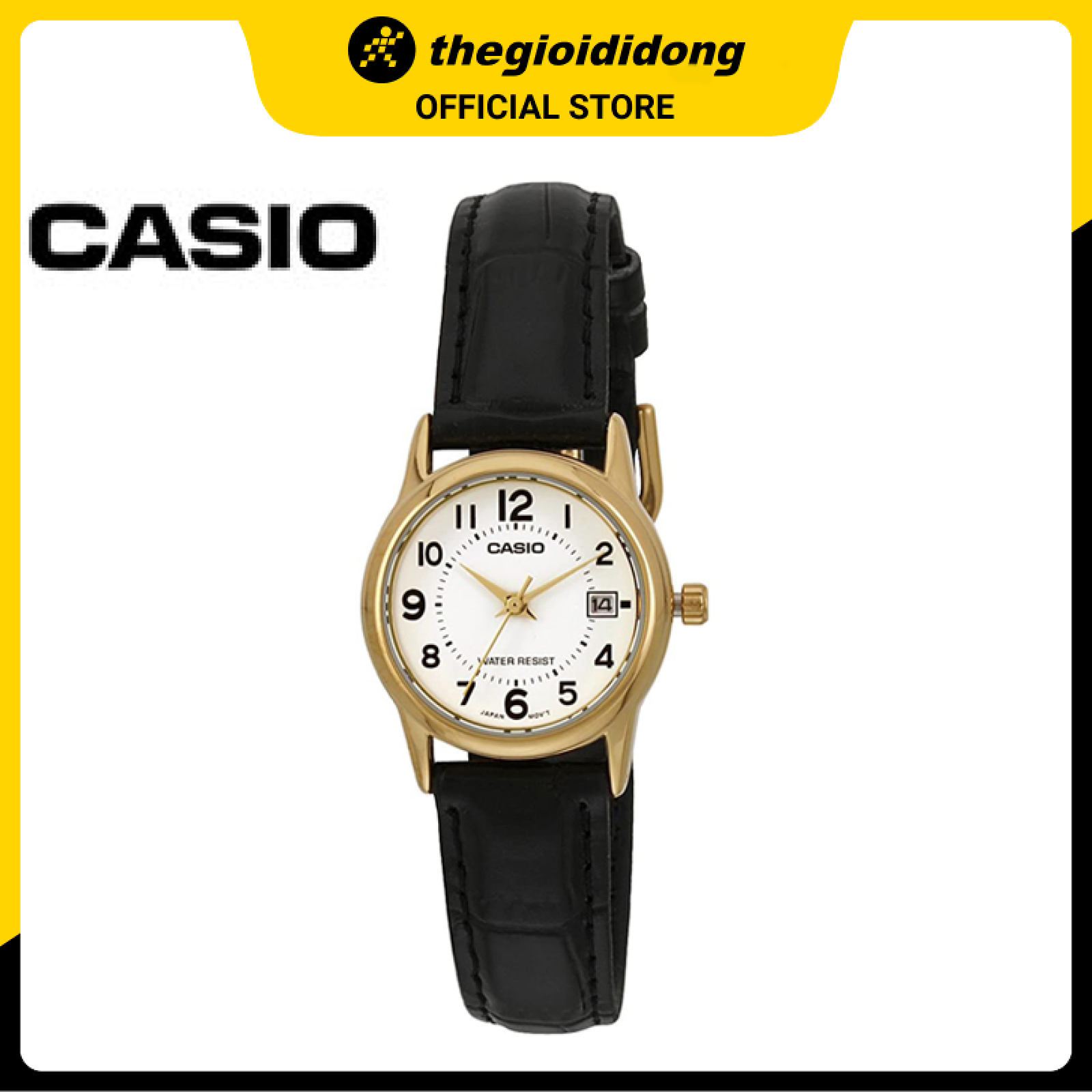 Đồng hồ nữ dây da Casio LTP-V002GL-7BUDF