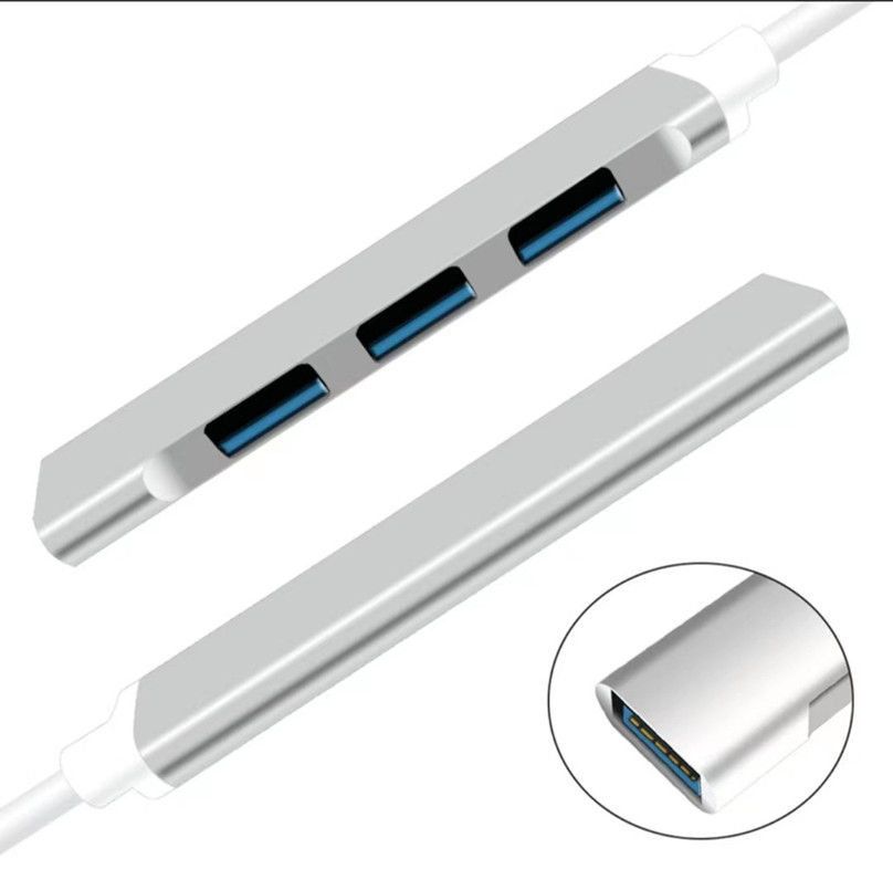 Bộ Chia Cổng Hub USB 4 Port 3.0 Chất Liệu Vỏ Nhôm Tốc Độ Truyền Tải Dữ Liệu Cao Hỗ Trợ Đa Nền Tảng