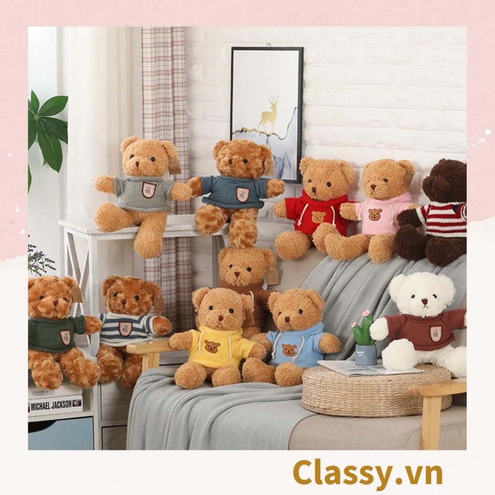 Gấu bông Teddy Classy mặc áo siêu êm siêu mịn B1375 B1376