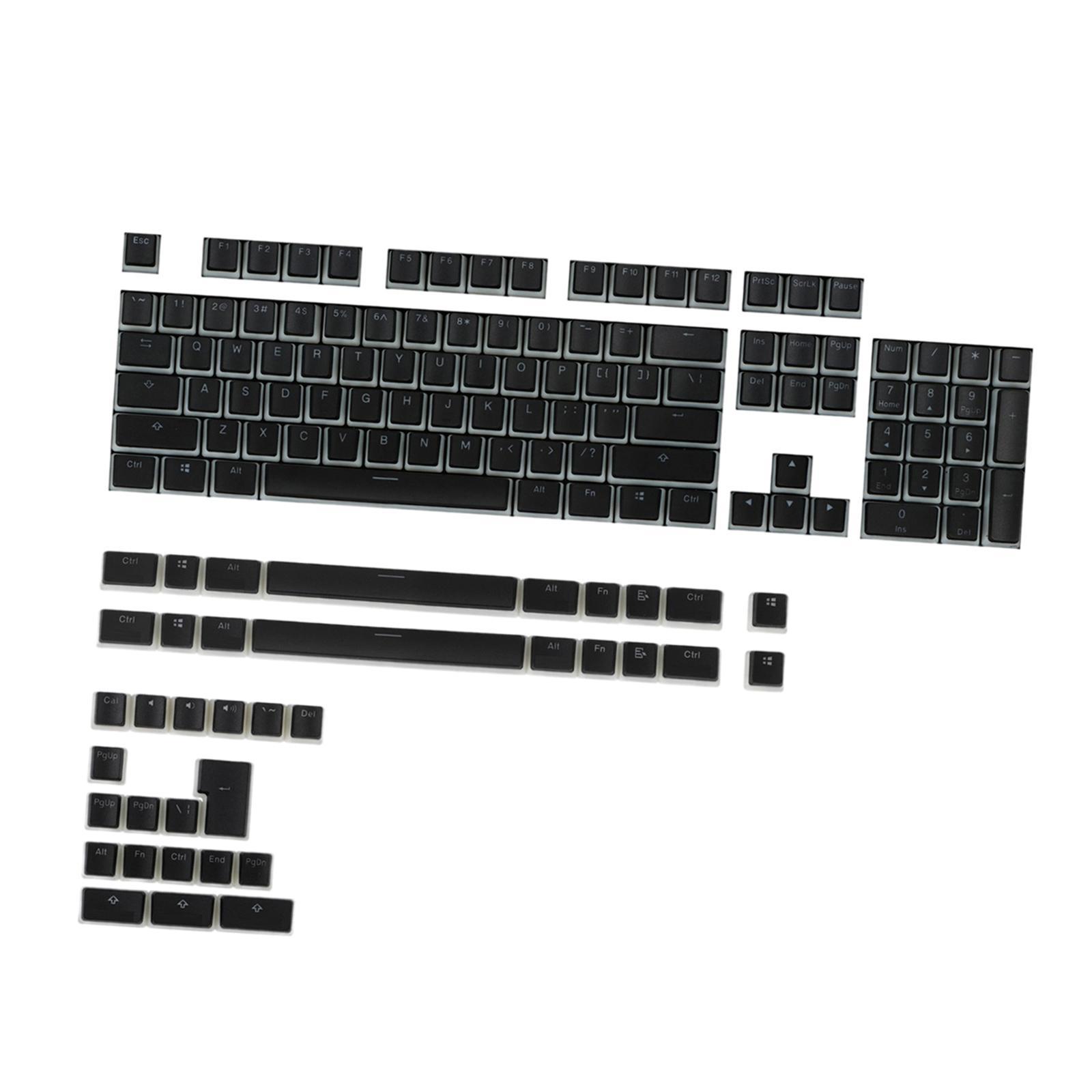 141 Keys Kit Black PBT    Gaming Mechanical Keyboard