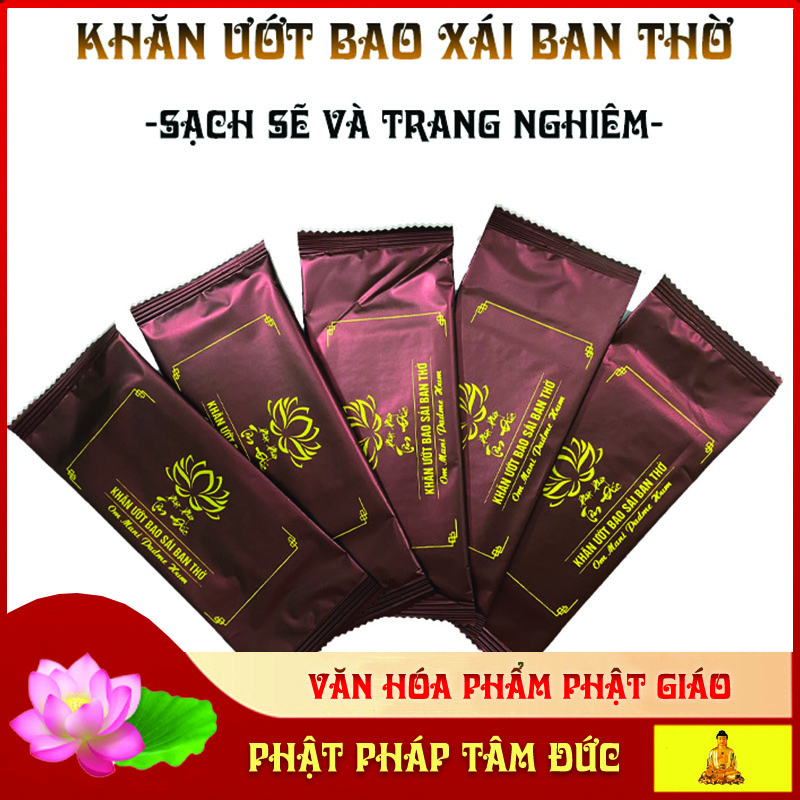 Khăn ướt bao xái ban thờ, khăn lau ban thờ cao cấp 