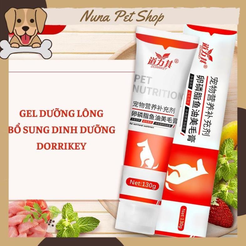 Gel dinh dưỡng Dorrikey cho chó dưỡng lông mềm mượt, tăng cường miễn dịch (130g)