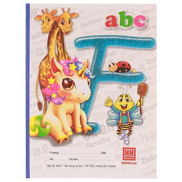 Vở Class ABC - 4 Ô Ly 96 Trang ĐL 100g/m2 - Hồng Hà