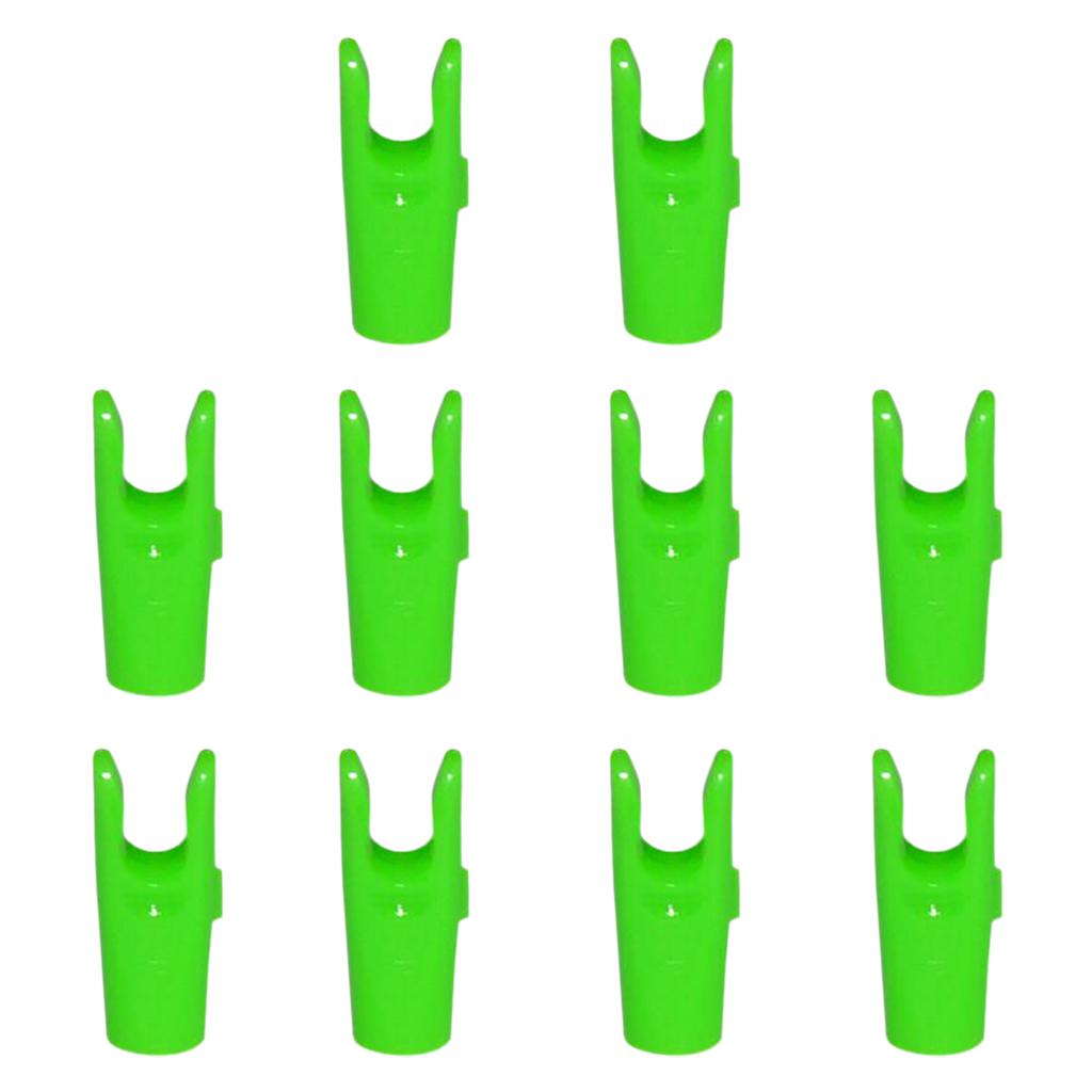 10 Pieces Plastic Arrow Nocks For Archery Hunting Shooting Outdoor Sports - Choice of 4 Colors