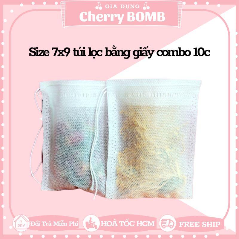 Túi Lọc Vải Cotton 100% Không Tẩy Trắng Chuyên Dùng Đun Nấu Trà , Cà Phê , Lọc Gia Vị Nấu Ăn - Đủ Size