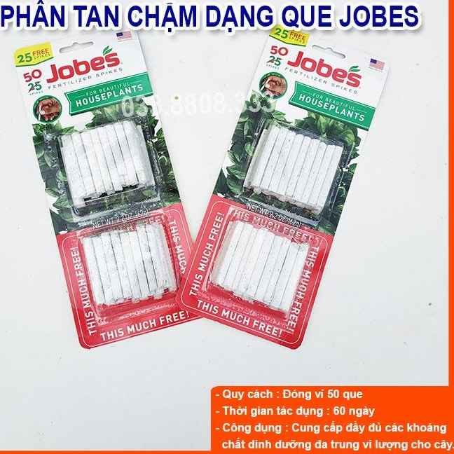 PHÂN BÓN QUE JOBES DÀNH CHO HOA LAN CÂY CẢNH