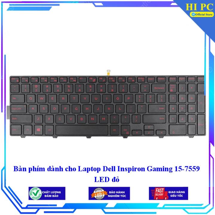 Bàn phím dành cho Laptop Dell Inspiron Gaming 15-7559 LED đỏ - Hàng Nhập Khẩu