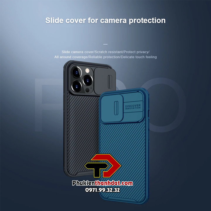 Ốp lưng bảo vệ Camera iPhone 14 Pro Max chính hãng NILLKIN CamShield