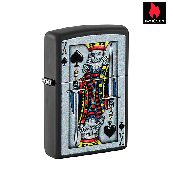 Hình ảnh Bật Lửa Zippo 48488 – Zippo King Of Spade Black Matte