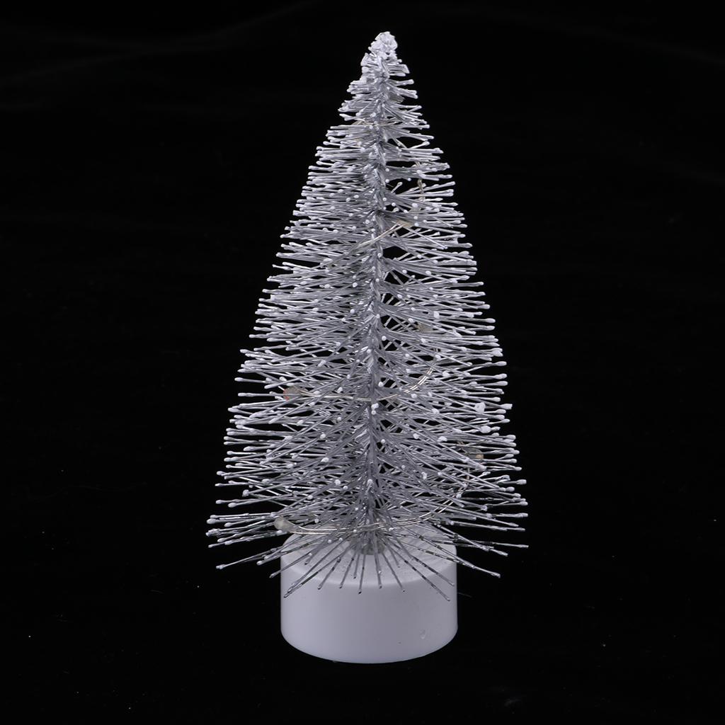 1/12 Dollhouse Miniature Christmas Ornaments LED Light Christmas Tree Accessory