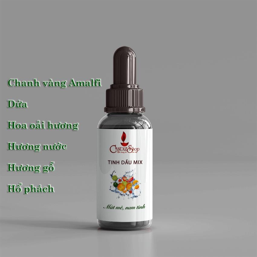Tinh dầu mix nam tính, tinh chất dầu thơm thiên nhiên mix sẵn candle shop
