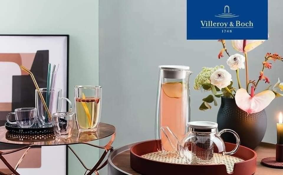 Bình nước Villeroy &amp; Boch 2 lớp cách nhiệt 1L Hàng chính hãng