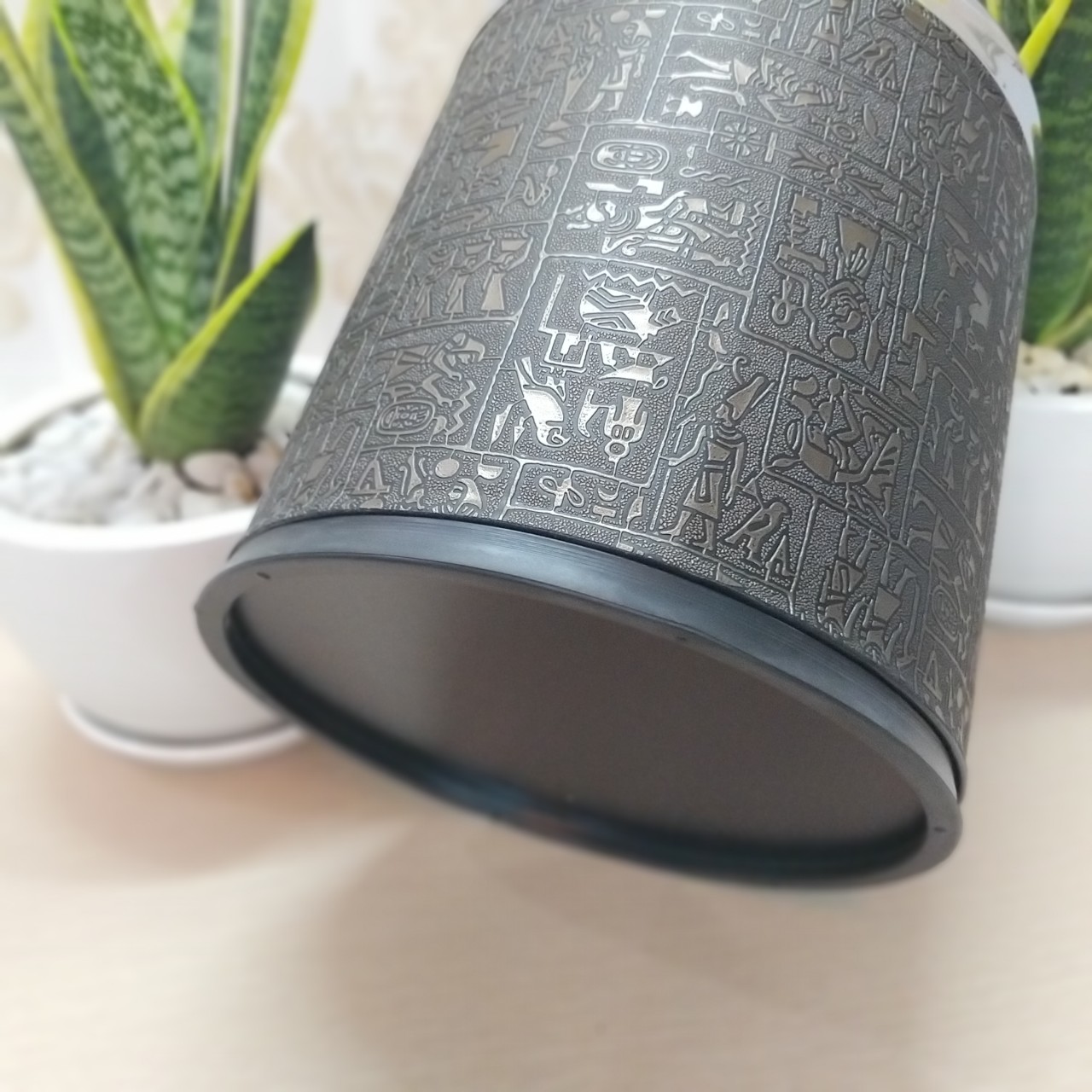 Thùng rác 2 lớp mẫu hoa văn Yamada Japan