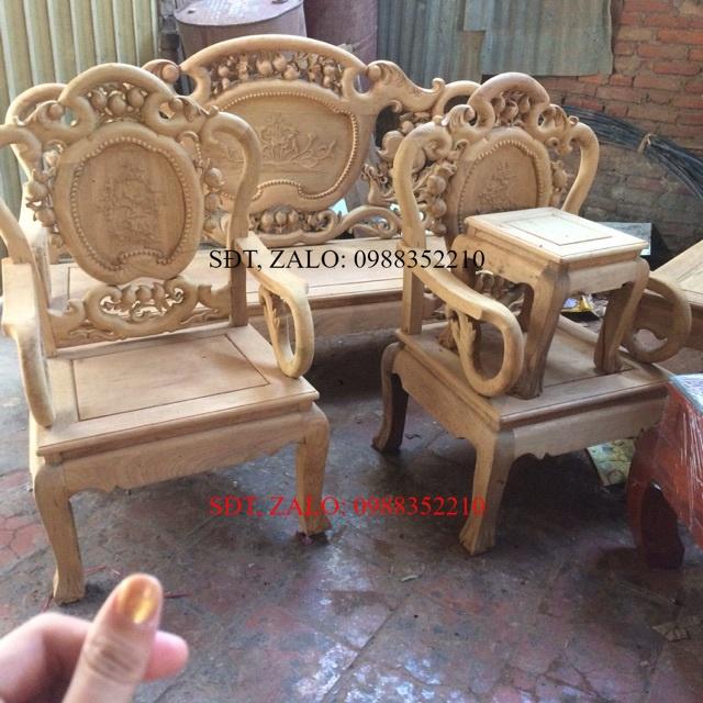 ️Bộ ghế guột gỗ gụ giá đã bao gồm sơn pu hoàn thiện