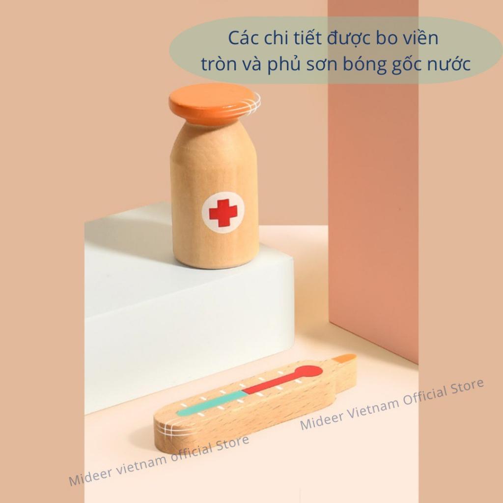 Bộ Dụng Cụ Y Tế Bằng Gỗ My First Medical Kit Mideer chho bé từ 3 tuổi