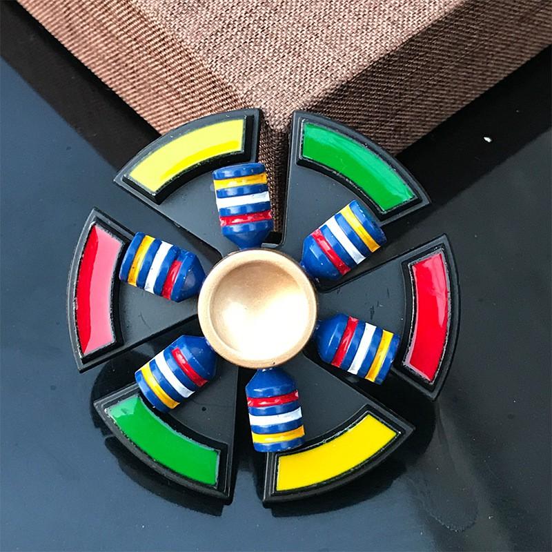 SPINNER Con quay SIÊU NHÂN AVENGERS đỏ thép 2 tầng 2 chế độ quay kép KIM LOẠI thép cực chắc chắn