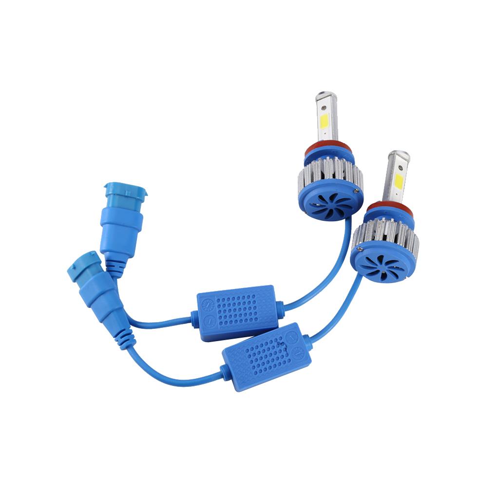 2pcs D6 H11 30W 3500LM LED Headlight Bulbs Kit High-Low Beam 6000K